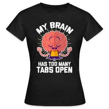 Nerd nerds nerd gifts nerd outfit - Women's T-Shirt - black - Front - AI Model Female 172 dark (172cm)