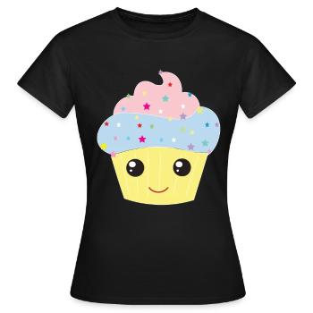 Muffin - T-shirt Femme - noir - Devant - AI Model Female 172 dark (172cm)