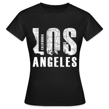 Los Angeles - Frauen T-Shirt - Schwarz - Vorne - AI Model Female 172 dark (172cm)
