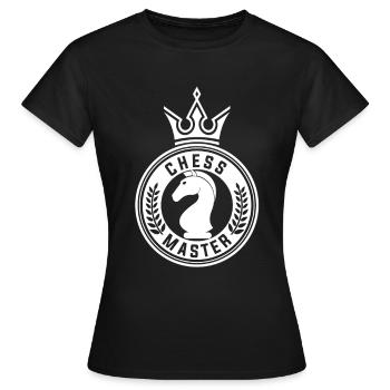 Échecs d’échecs - T-shirt Femme - noir - Devant - AI Model Female 172 dark (172cm)