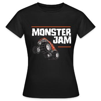 Monster Jam - Women's T-Shirt - black - Front - AI Model Female 172 dark (172cm)