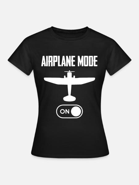 Flugzeug-Modus - Frauen T-Shirt - Schwarz