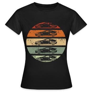 Motorsport - Frauen T-Shirt - Schwarz - Vorne - AI Model Female 172 dark (172cm)