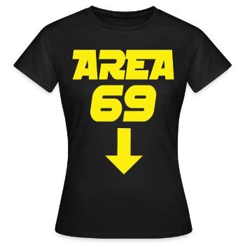 Zone 69 - T-shirt Femme - noir - Devant - AI Model Female 172 dark (172cm)