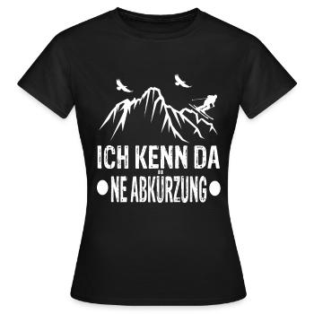 Ski Ski fahren Ski Alpin Ski Geschenke Winter - Frauen T-Shirt - Schwarz - Vorne - AI Model Female 172 dark (172cm)