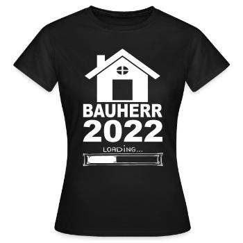 Client 2022 Loading - Women's T-Shirt - black - Front - AI Model Female 172 dark (172cm)
