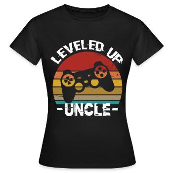 Niveau supérieur Oncle Oncle Oncle Anniversaire Oncle - T-shirt Femme - noir - Devant - AI Model Female 172 dark (172cm)