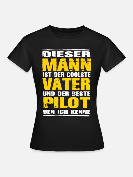 Pilot - Frauen T-Shirt - Schwarz