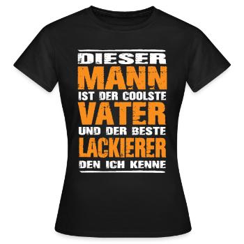 Lackierer - Frauen T-Shirt - Schwarz - Vorne - AI Model Female 172 dark (172cm)