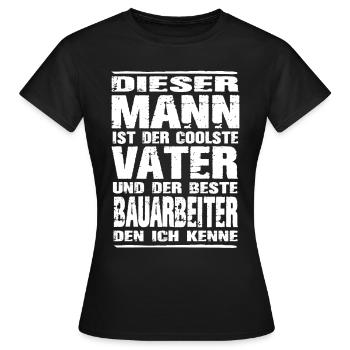Bauarbeiter - Frauen T-Shirt - Schwarz - Vorne - AI Model Female 172 dark (172cm)