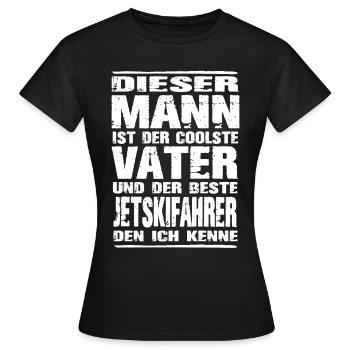Jetski - Frauen T-Shirt - Schwarz - Vorne - AI Model Female 172 dark (172cm)