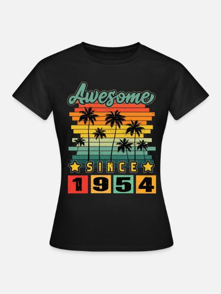 Awesome Since 1954 - Frauen T-Shirt - Schwarz