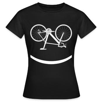 Gravel Bike - Ride Gravel Bike Gravel Road Bike - Women's T-Shirt - black - Front - AI Model Female 172 dark (172cm)