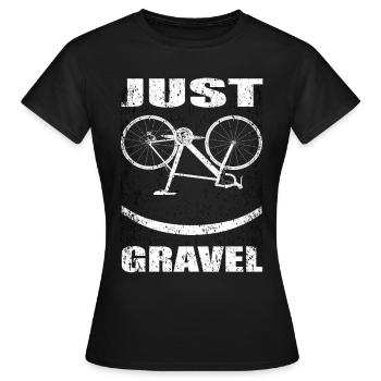 Gravel Bike - Ride Gravel Bike Gravel Road Bike - Women's T-Shirt - black - Front - AI Model Female 172 dark (172cm)