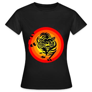 Tigre - T-shirt Femme - noir - Devant - AI Model Female 172 dark (172cm)