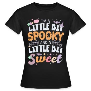 I M A Little Bit Spooky And A Little Bit Sweet - Women's T-Shirt - black - Front - AI Model Female 172 dark (172cm)