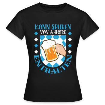 Konn traces of A Hoibe included - Women's T-Shirt - black - Front - AI Model Female 172 dark (172cm)