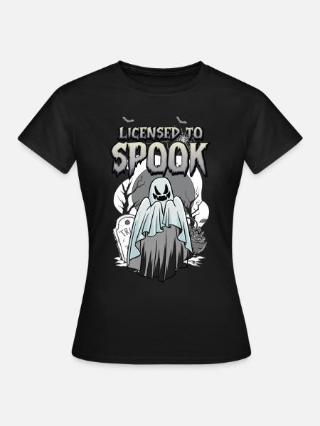 Licensed To Spook - Frauen T-Shirt - Schwarz