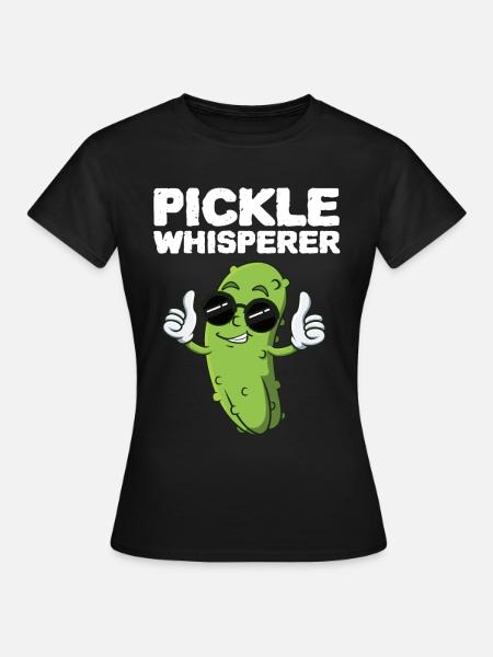 Pickle Whisperer - Frauen T-Shirt - Schwarz