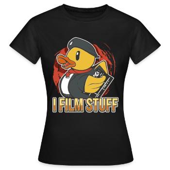 I Film Stuff - Frauen T-Shirt - Schwarz - Vorne - AI Model Female 172 dark (172cm)