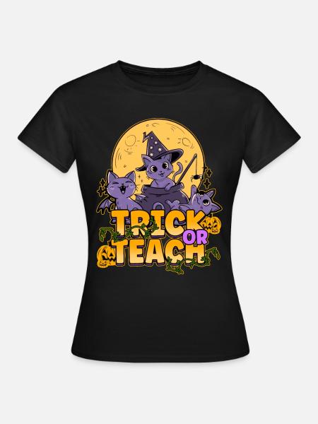 Trick Or Teach - Frauen T-Shirt - Schwarz