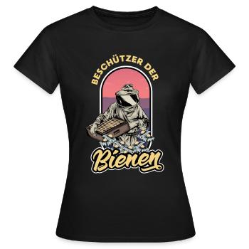 Protecteur des abeilles - T-shirt Femme - noir - Devant - AI Model Female 172 dark (172cm)