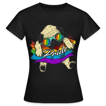 Carlin Gay Pride Gay Pride LGBT Pride - T-shirt Femme - noir - Devant - AI Model Female 172 dark (172cm)