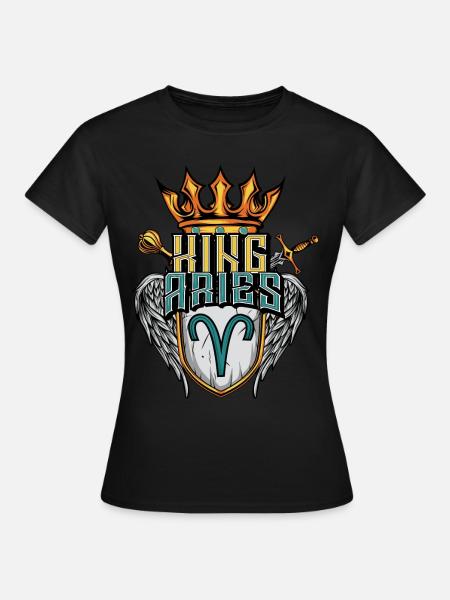 Widder Sternzeichen - Frauen T-Shirt - Schwarz