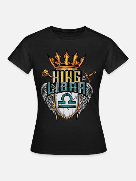 Waage Sternzeichen - Frauen T-Shirt - Schwarz