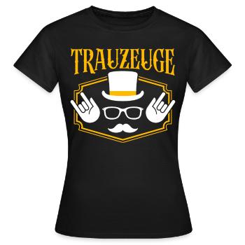 Trauzeuge - Frauen T-Shirt - Schwarz - Vorne - AI Model Female 172 dark (172cm)