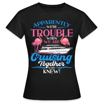 Cruise Ship Shipping - Women's T-Shirt - black - Front - AI Model Female 172 dark (172cm)