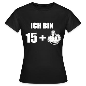 16e anniversaire - T-shirt Femme - noir - Devant - AI Model Female 172 dark (172cm)