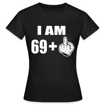 70 Geburtstag - Frauen T-Shirt - Schwarz - Vorne - AI Model Female 172 dark (172cm)