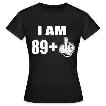 90 Geburtstag - Frauen T-Shirt - Schwarz - Vorne - AI Model Female 172 dark (172cm)