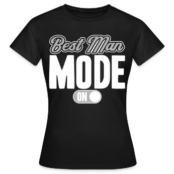 Best Man Fashion On - Women's T-Shirt - black - Front - AI Model Female 172 dark (172cm)