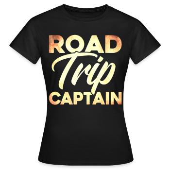 Road Trip Captain - Frauen T-Shirt - Schwarz - Vorne - AI Model Female 172 dark (172cm)