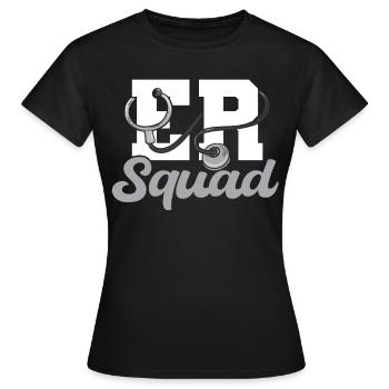 Her Squad Emergency Squad - Frauen T-Shirt - Schwarz - Vorne - AI Model Female 172 dark (172cm)