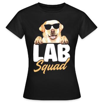 Lab Squad Labrador - Frauen T-Shirt - Schwarz - Vorne - AI Model Female 172 dark (172cm)