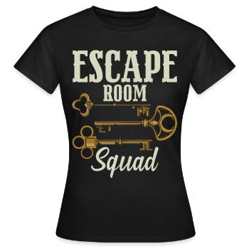 Escouade de la salle d’évasion - T-shirt Femme - noir - Devant - AI Model Female 172 dark (172cm)