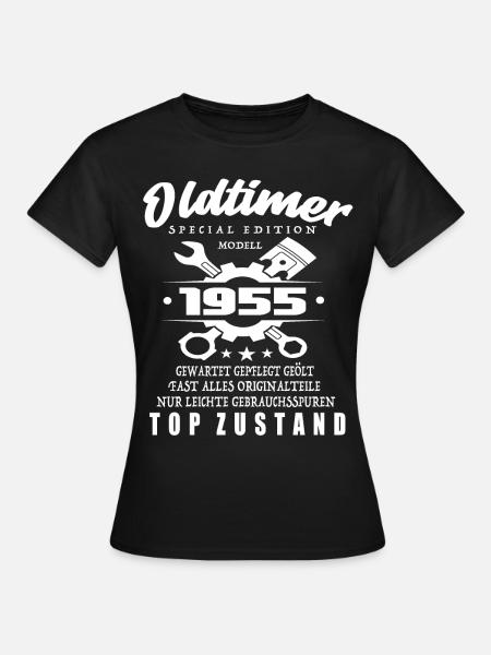 Oldtimer Special Edition Modell 1955 - Frauen T-Shirt - Schwarz