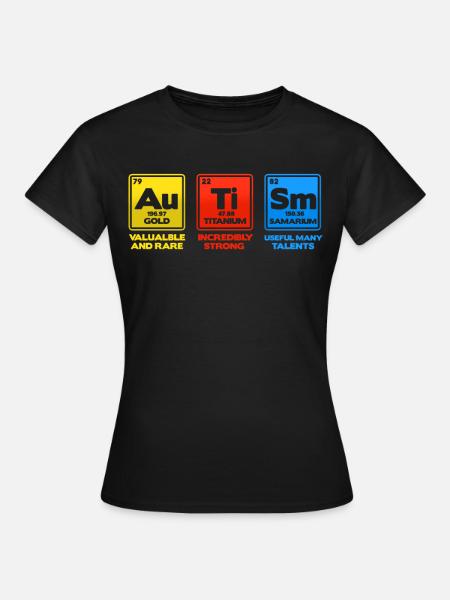 Autismus - Dame-T-shirt - sort