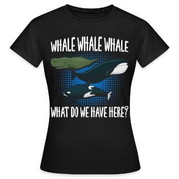 Whale Whale Whale - Frauen T-Shirt - Schwarz - Vorne - AI Model Female 172 dark (172cm)
