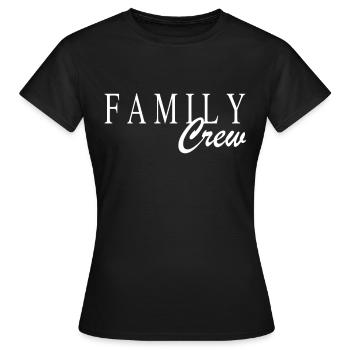 Équipage familial - T-shirt Femme - noir - Devant - AI Model Female 172 dark (172cm)