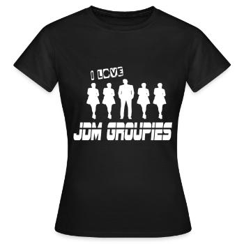 J’adore SB Groupies SB Tuner - T-shirt Femme - noir - Devant - AI Model Female 172 dark (172cm)