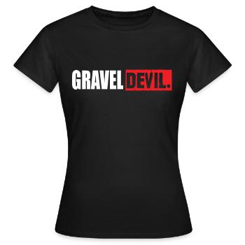 Gravel Devil - Women's T-Shirt - black - Front - AI Model Female 172 dark (172cm)