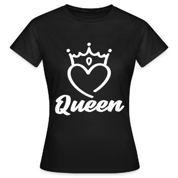 Reine - T-shirt Femme - noir - Devant - AI Model Female 172 dark (172cm)