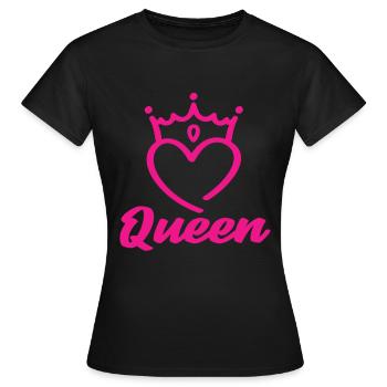 Reine - T-shirt Femme - noir - Devant - AI Model Female 172 dark (172cm)