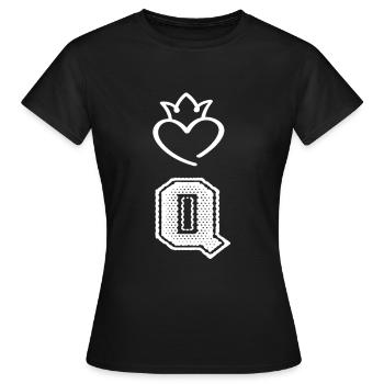 Reine - T-shirt Femme - noir - Devant - AI Model Female 172 dark (172cm)