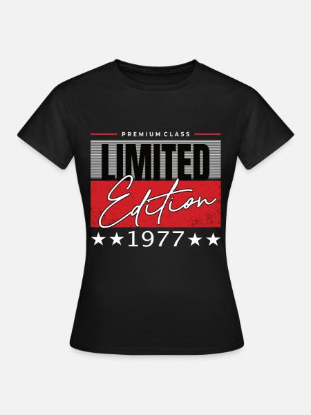 Limited Edition 1977 - Frauen T-Shirt - Schwarz