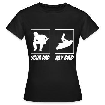 Jet ski - T-shirt Femme - noir - Devant - AI Model Female 172 dark (172cm)